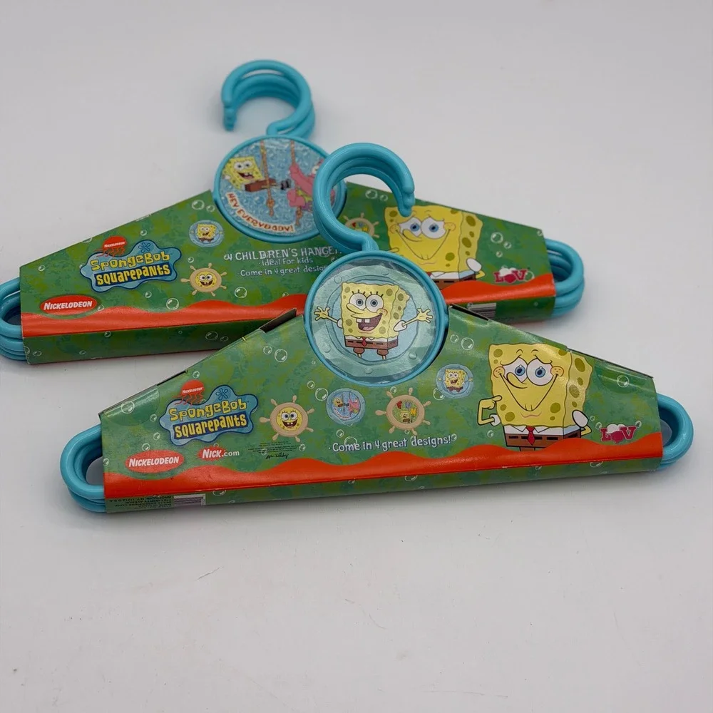 Nickelodeon SpongeBob SquarePants 8 Pack Childrens Hangers Blue Patrick Star NEW
